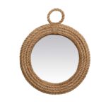 Aspen Round Handwoven Jute Rope Wall Mirror - Image 7
