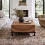 Naomi Square Handwoven Abaca Coffee Table - Image 2