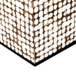 Mila Square Recycled Coconut Shell Accent Table - Image 3