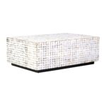 Mila Rectangular Recycled Coconut Shell Coffee Table