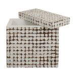 Juliette Square Recycled Coconut Shell Storage Accent Table - Image 5