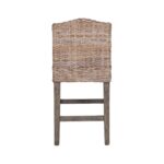 Duvall Handwoven Rattan and Teak Accent Stool - Image 10