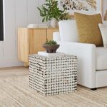 Juliette Square Recycled Coconut Shell Accent Table - Image 2