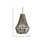Novah Natural Beaded Chandelier - Image 2