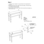Gia Raffia Wrapped Solid Wood Console Table - Image 9