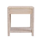 Gia Raffia Wrapped Solid Wood Nightstand - Image 13
