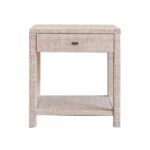Gia Raffia Wrapped Solid Wood Nightstand - Image 11