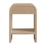 Arlo Bayur Wood Curved Edge 1-Drawer Nightstand - Image 6