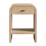 Arlo Bayur Wood Curved Edge 1-Drawer Nightstand - Image 3