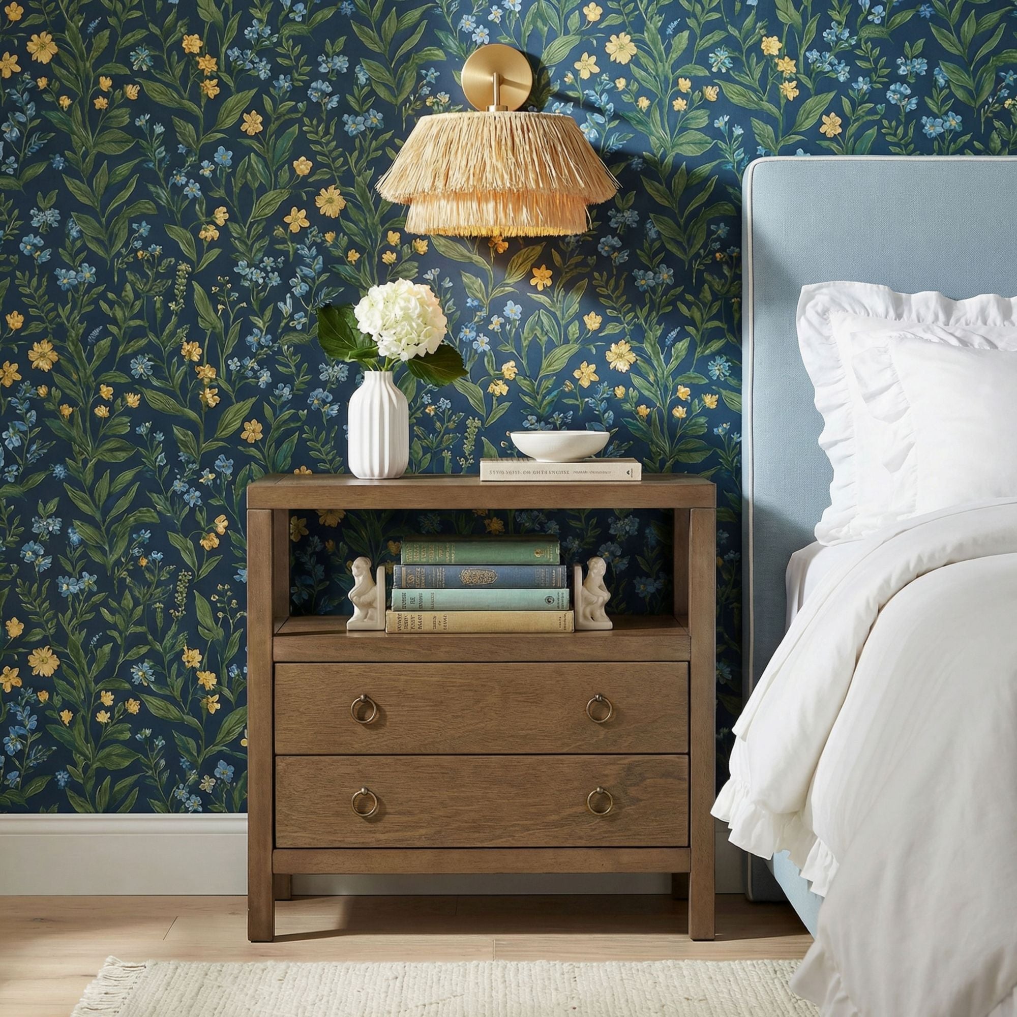 NS-68696-MBV-002-ALL3D Callan 2 Drawer Nightstand with Shelf - Image 1
