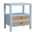 Rowan Cane Door Nightstand with Shelf - Image 5