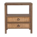Rowan Cane Door Nightstand with Shelf - Image 3