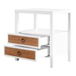 Rowan Cane Door Nightstand with Shelf - Image 15