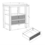 Rowan Cane Door Nightstand with Shelf - Image 18