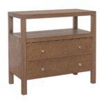 Morrowind Scalloped Solid Wood Nightstand