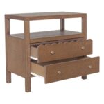 Morrowind Scalloped Solid Wood Nightstand - Image 6
