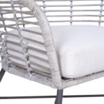 Cove Curved Handwoven Rattan Occasional Chair - Image 5