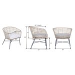 Cove Curved Handwoven Rattan Occasional Chair - Image 7