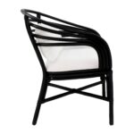 Arden Handwoven Rattan Occasional Accent Chair - Image 3