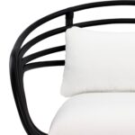 Arden Handwoven Rattan Occasional Accent Chair - Image 6