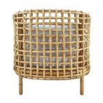 Yulia Barrel Open-Weave Rattan Occasional Chair - Image 6