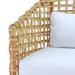 Yulia Barrel Open-Weave Rattan Occasional Chair - Image 7
