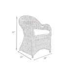 Valencia Natural Handwoven Rattan Dining Chair - Image 13