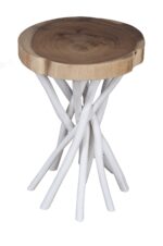 Merrill Organic Teak Branch Accent Side Table - Image 10
