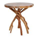 Roell Organic Teak Branch Accent Side Table
