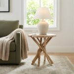 Merrill Organic Teak Branch Accent Side Table - Image 2