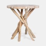 Merrill Organic Teak Branch Accent Side Table