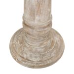 Kafe Solid Wood Pedestal Accent Table - Image 4