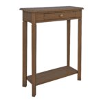 Charlotte Bayur Wood Console Table with Storage Drawer - Image 11