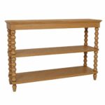 Elanor Turned Leg Console Table With Two Shelves - Image 3
