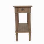 Marisol Solid Wood Side Table with Shelf - Image 4