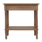 Marisol Solid Wood Side Table with Shelf - Image 3