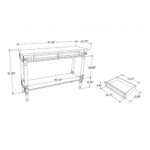 Marisol Console Table With Two Drawers And Shelf - Image 9