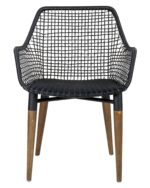 Claude Woven Rattan Outdoor Accent Chair - Image 7