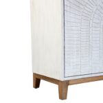 Roma Solid Mango Wood Two-Tone Hand-Carved Arched Door Sideboard, 80" - Image 6