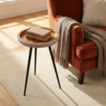 Jada Bone Inlay Accent Side Table