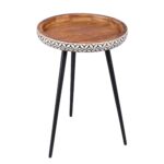 Jada Bone Inlay Accent Side Table - Image 2