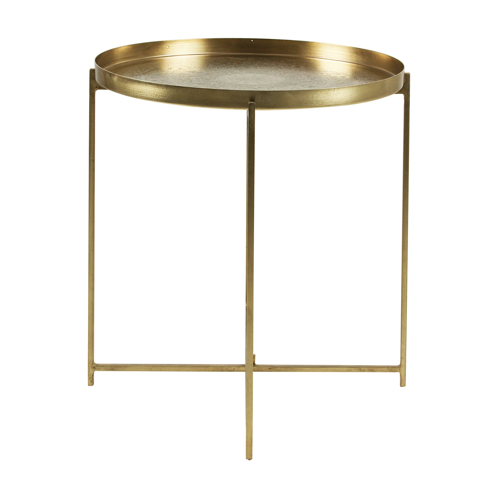 ST-318118T-AB_001 Eros Antique Brass Tray Top Accent Table - Image 1