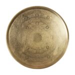 Eros Antique Brass Tray Top Accent Table - Image 5