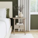 Kit Solid Mango Wood 1-Drawer Storage Side Table - Image 13