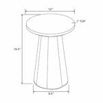 Isla Scalloped Round Side Table - Image 9