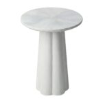 Isla Scalloped Round Side Table - Image 7