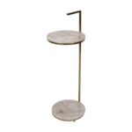 Ava Agate Stone Martini Accent Table