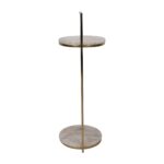 Ava Agate Stone Martini Accent Table - Image 3