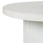 Bianca Pedestal Solid Mango Wood Side Table - Image 3
