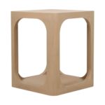 Addison Solid Mango Wood Storage Accent Table - Image 4